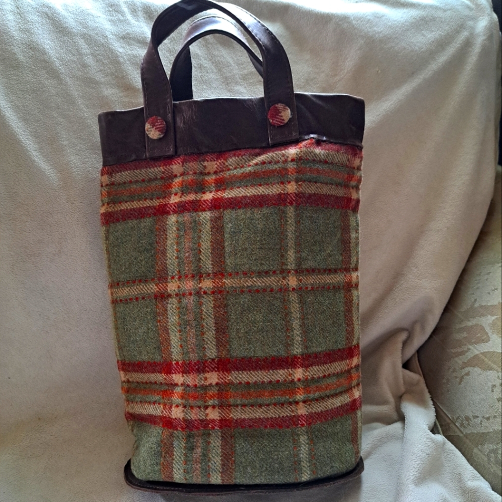 Plaid flannel bag